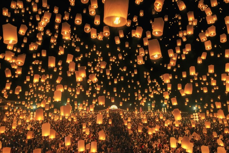 Yi Peng Lantern Festival (фестиваль фонариков) в Таиланде