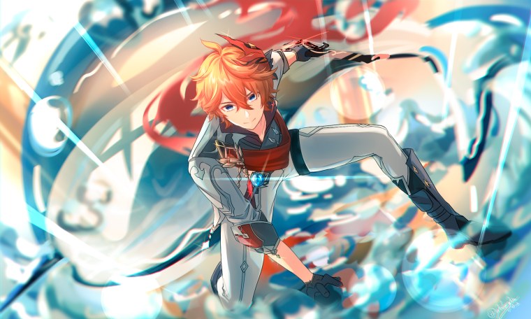 Тарталья Геншин арт