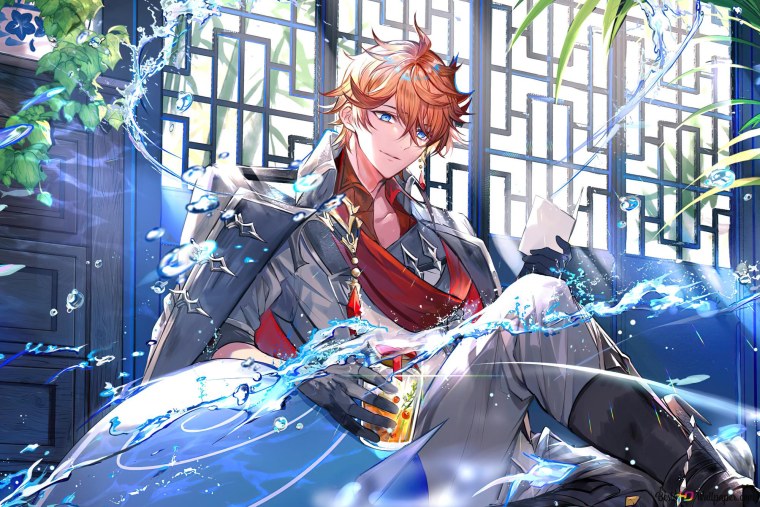 Тарталья Геншин в хорошем качестве