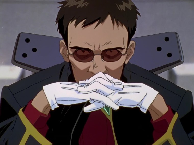 Блики на очках аниме