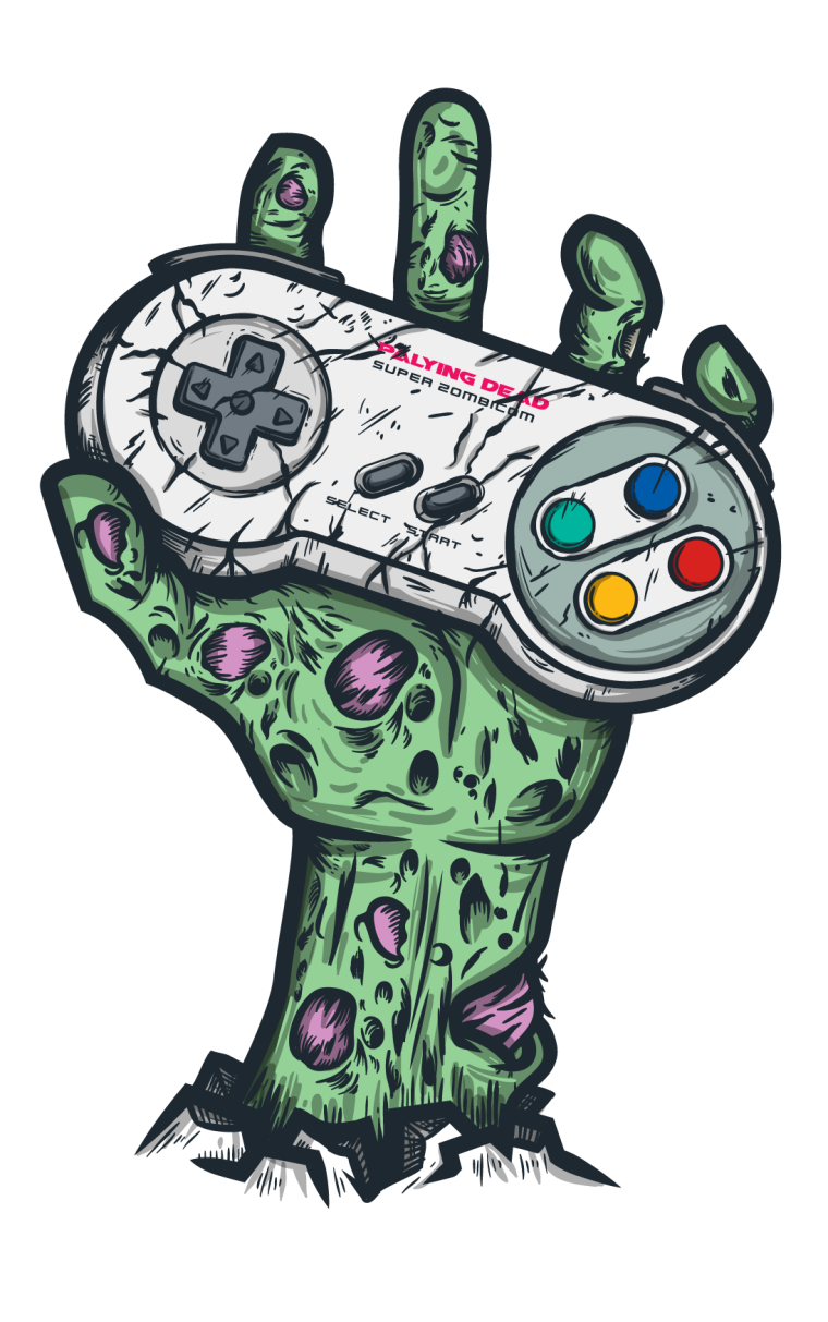 Геймпад в руке арт