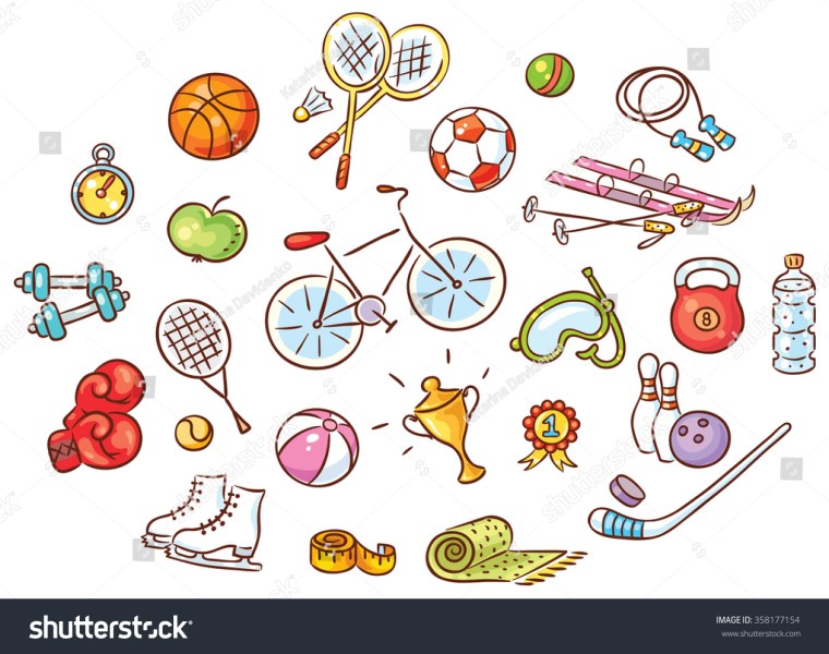 Зарисовки спортивного инвентаря