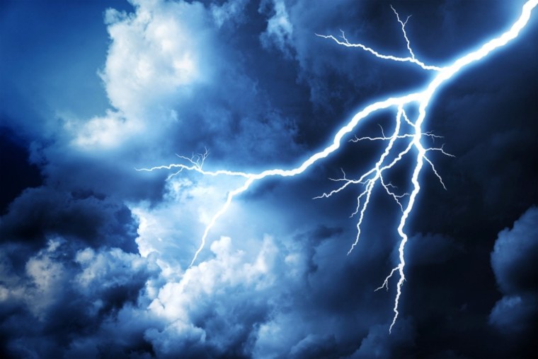 Молния в дерево