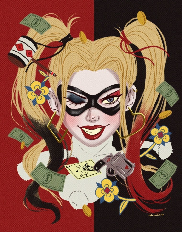 Харли Квин комикс Постер