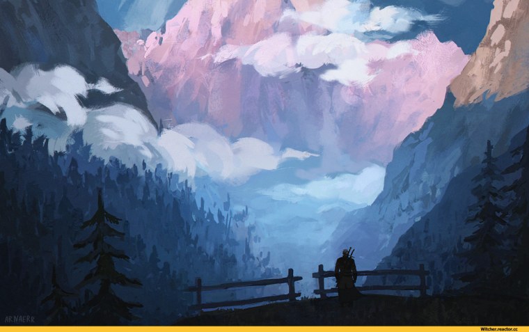 Ведьмак пейзажи арт