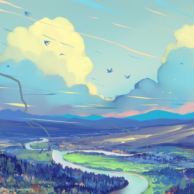 Аниме пейзаж