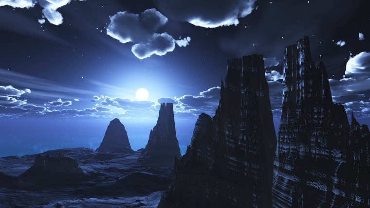 Аниме фон горы