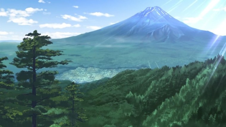 Вид с горы аниме