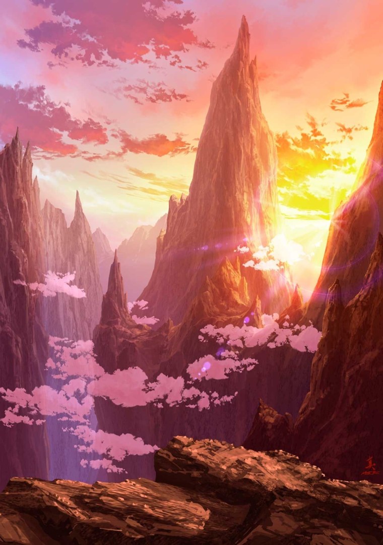 Пейзажи из аниме