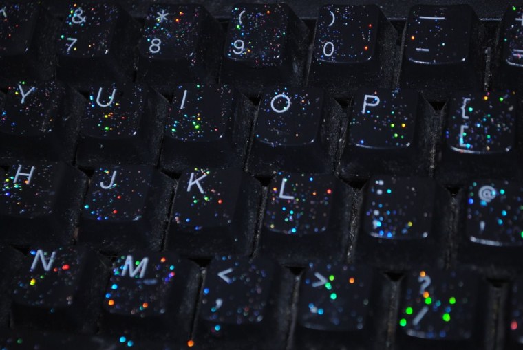 Клавиатура с синей подсветкой