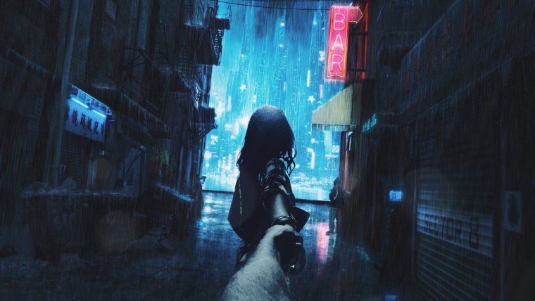 Cyberpunk 2077 желтый фон