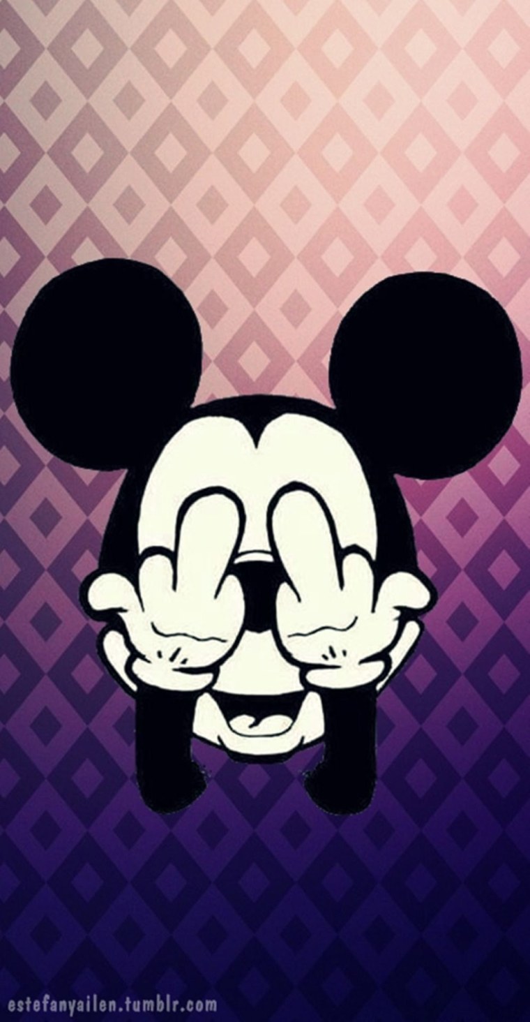 Минни Маус показывает фак