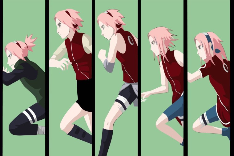 Сакура из Наруто смущается