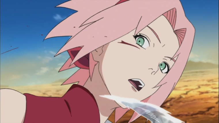 Сакура бьёт Наруто