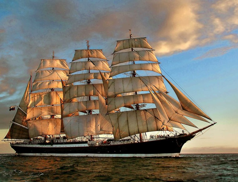 Российский четырехмачтовый Барк Седов