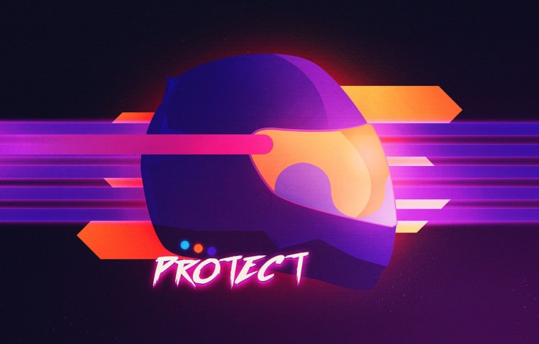 Неоновый гонщик ретро