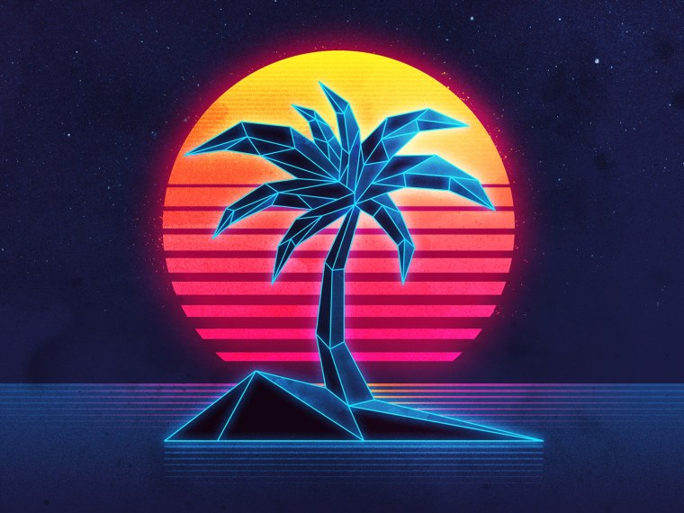 Пальмы неон