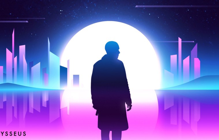 Ретровейв город очертания