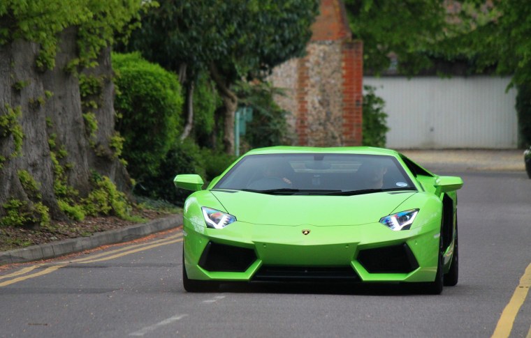 Lamborghini Aventador s Roadster Green