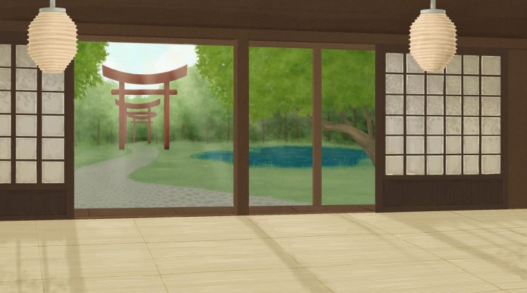 Фон комнаты в японском стиле