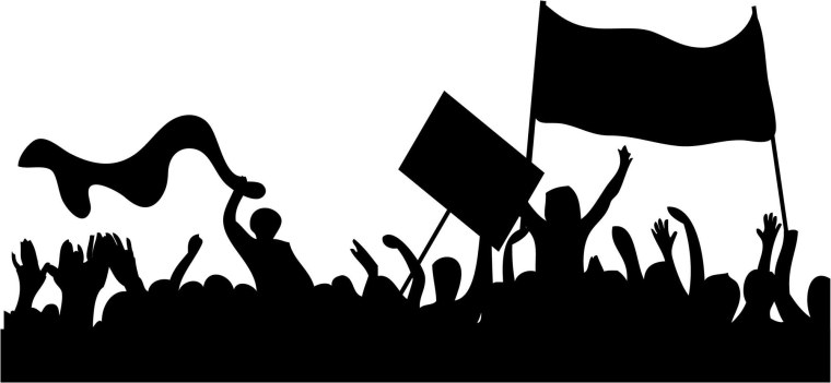 Митинг рисунок