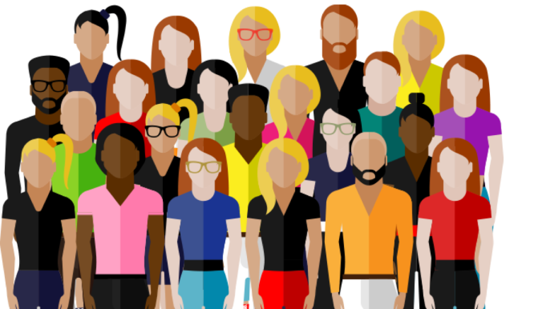 Много нарисованных людей