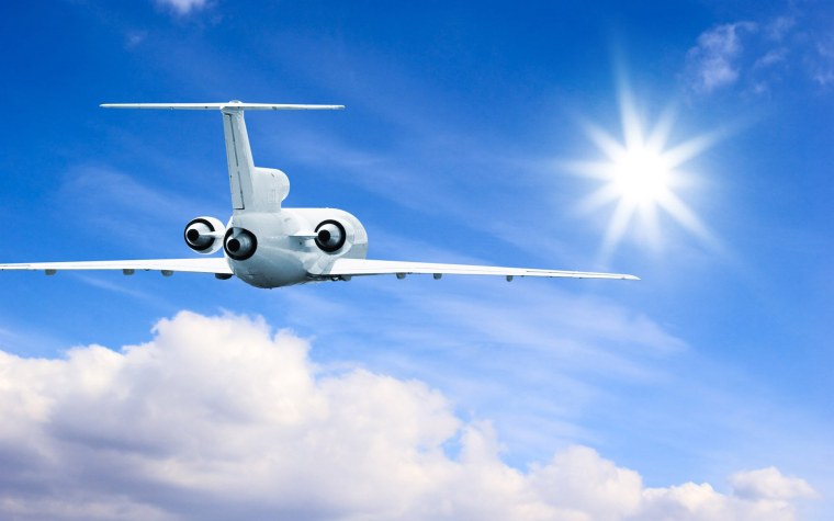 Слайд с самолетом