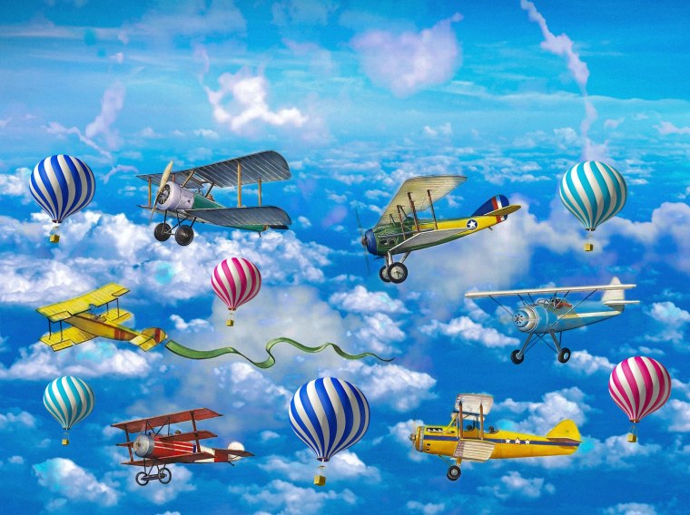 Фотообои самолеты в детской