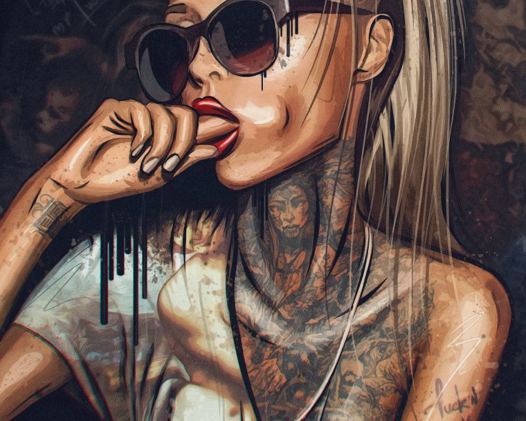 Девушка рисунок