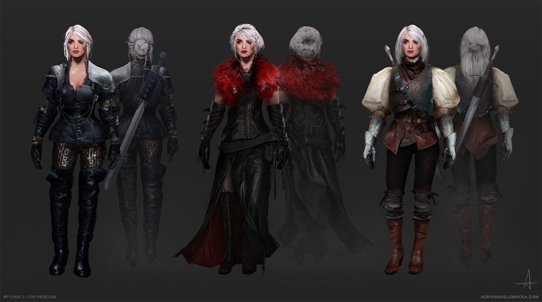 Концепт арт Ведьмак Цири