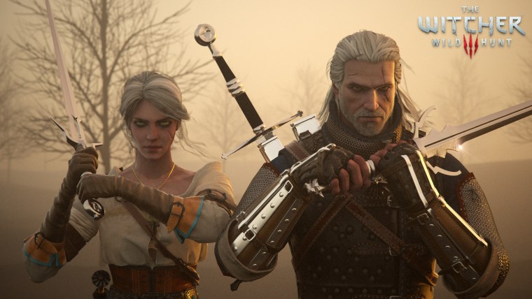 Ведьмак 3 Геральт и Цири