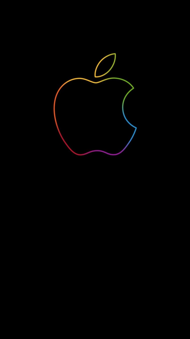 Неоновый логотип Apple