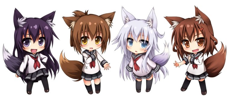 Маленькие персонажи из аниме