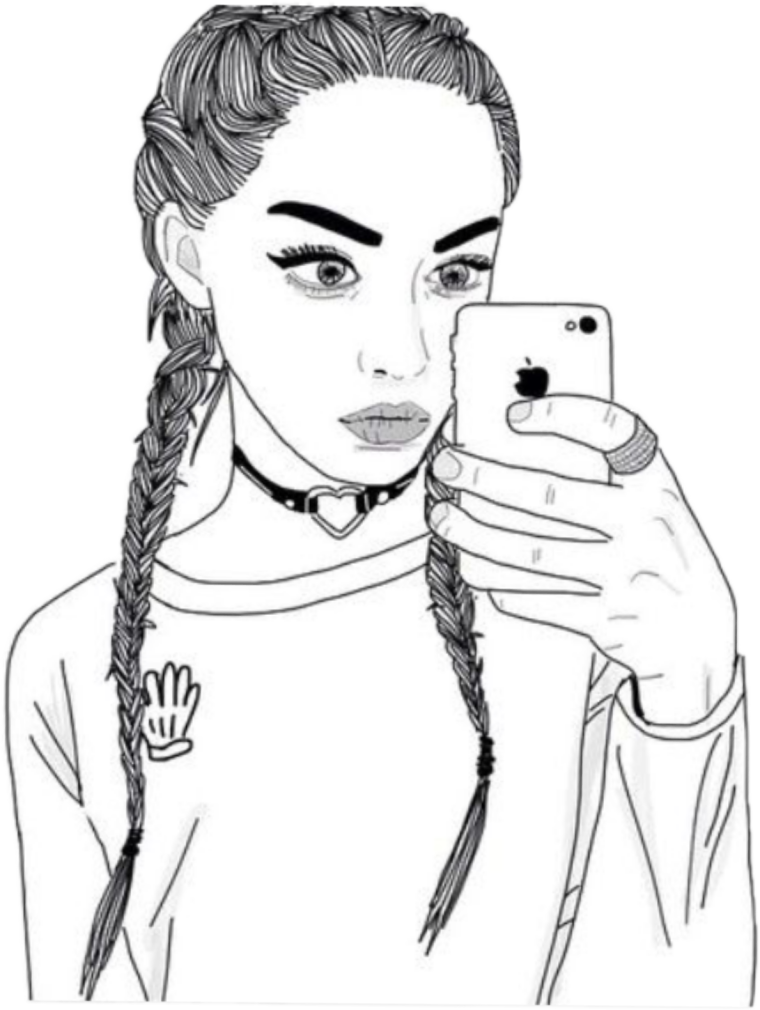 Картинки КРУТЫХ девушек для срисовки