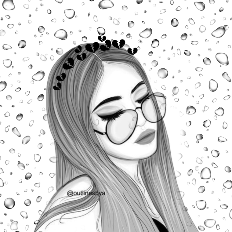 Распечатки чб топовые для подростка