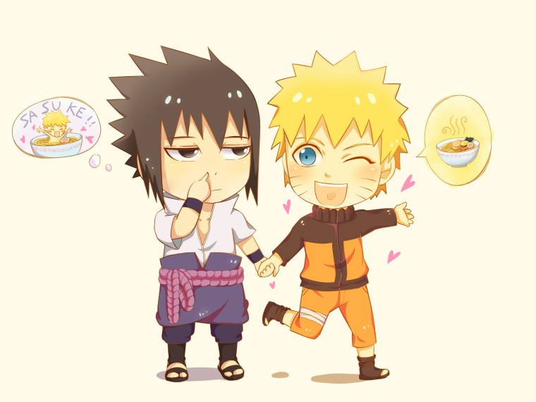 Саске и Наруто аниме Наруто Чиби