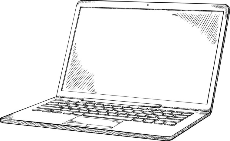 Ноутбук контур сбоку