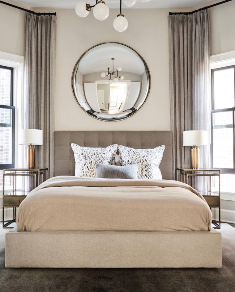 Спальняивисерых тонах