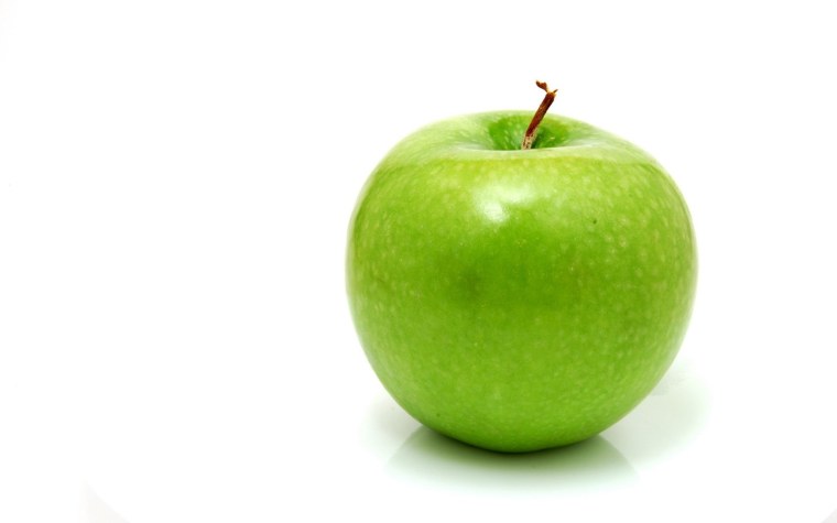 Яблококо на белом фоне