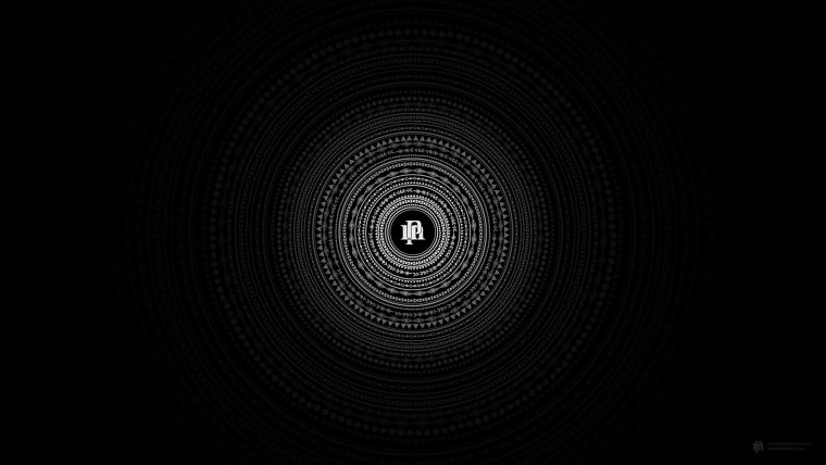 Темный фон с кругами