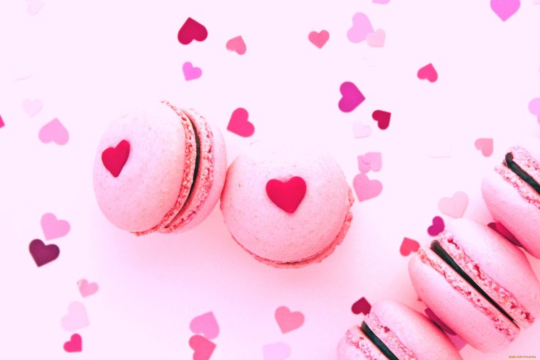 Милые розовые обои