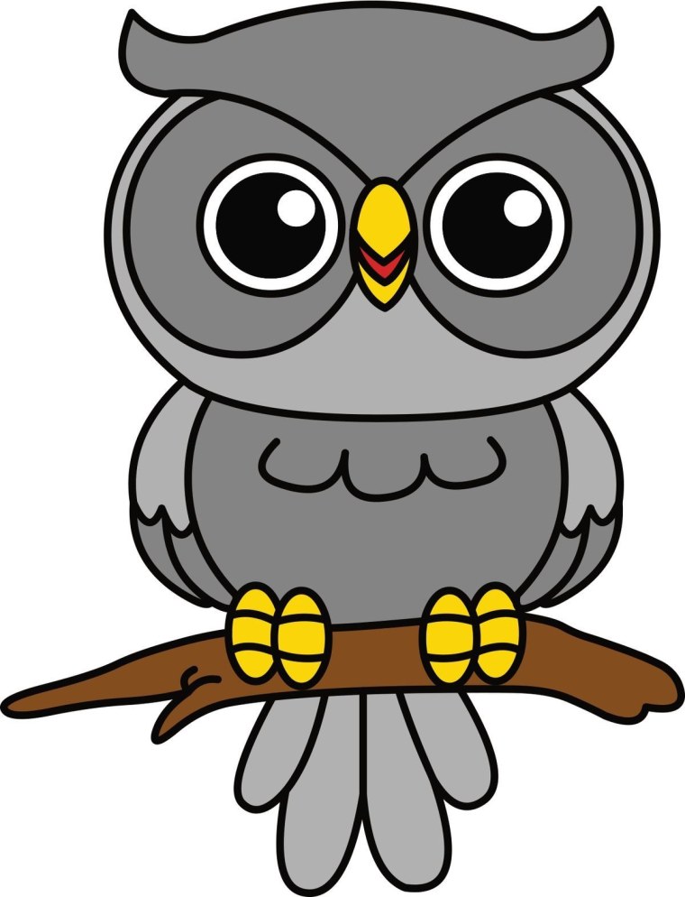 Сова мультяшная