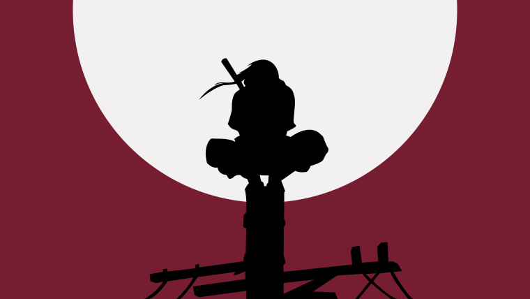 Итачи Учиха на столбе