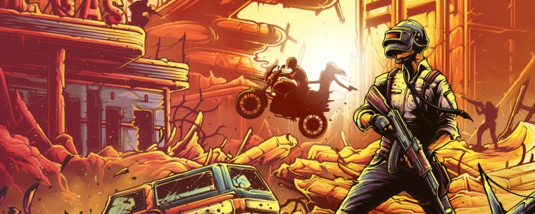 Мультяшный фон ПАБГ