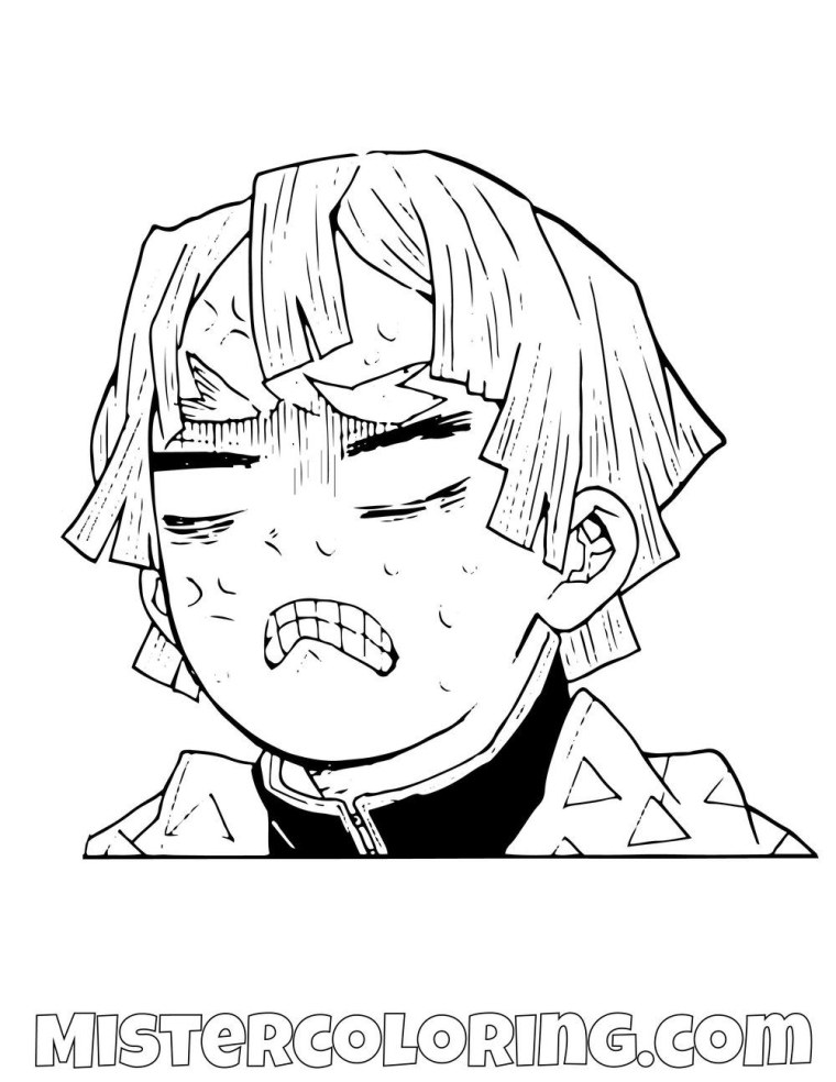 Раскраска клинок рассекающий демонов зеницу