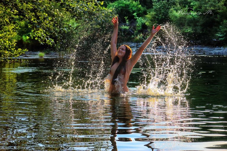 Лето жара озеро