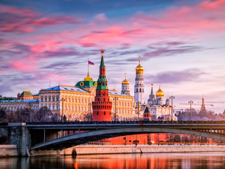 Вид с колокольни Ивана Великого Московского Кремля