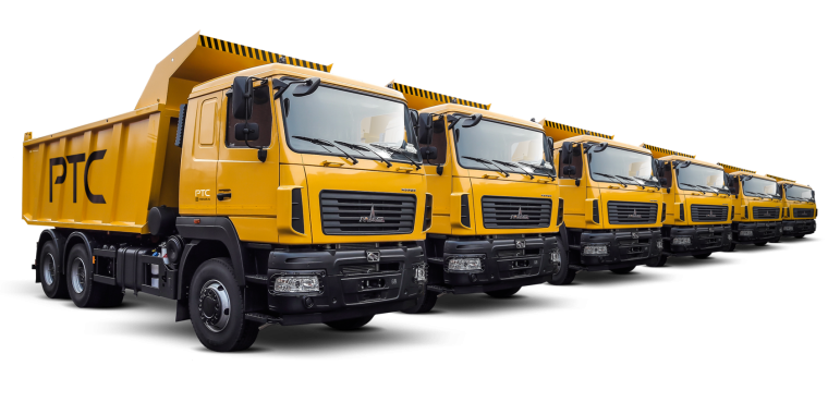 Самосвал Shacman на белом фоне