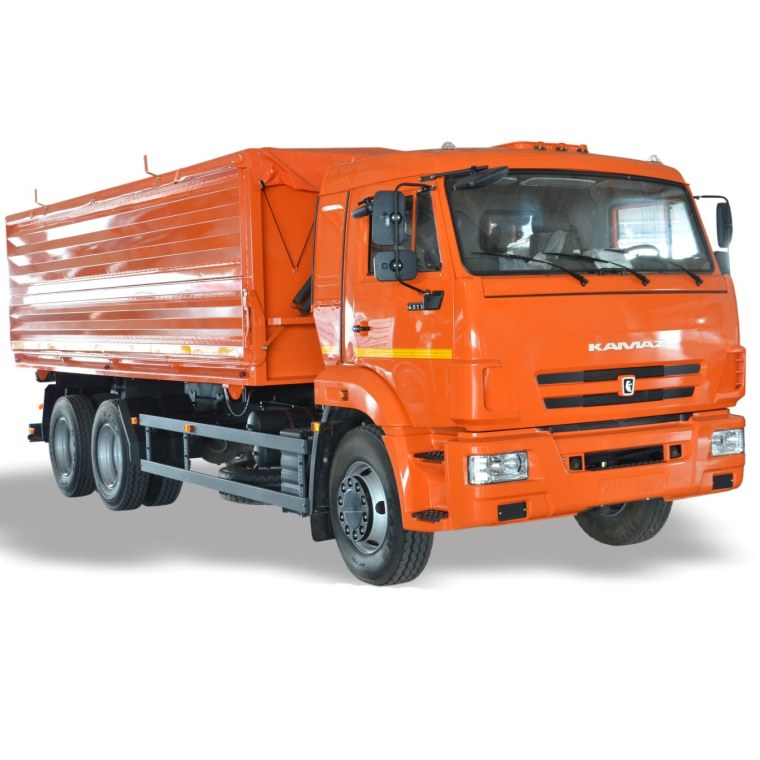 КАМАЗ 65115 самосвал на белом фоне