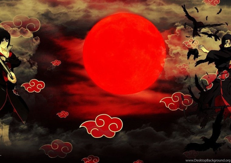 Итачи Учиха красная Луна